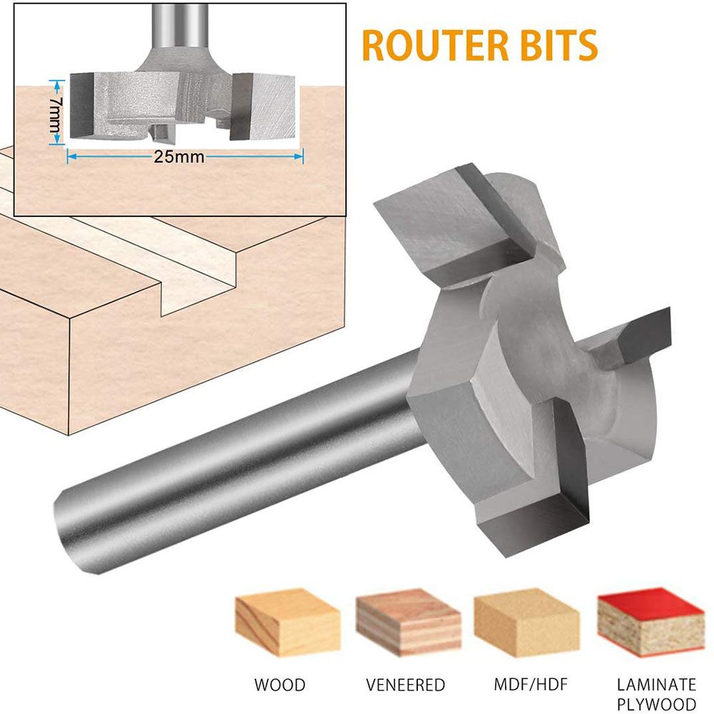 New CNC Spoilboard Surfacing Router Bit 1/4 Inch Shank Durable Carbide Tipped CA 