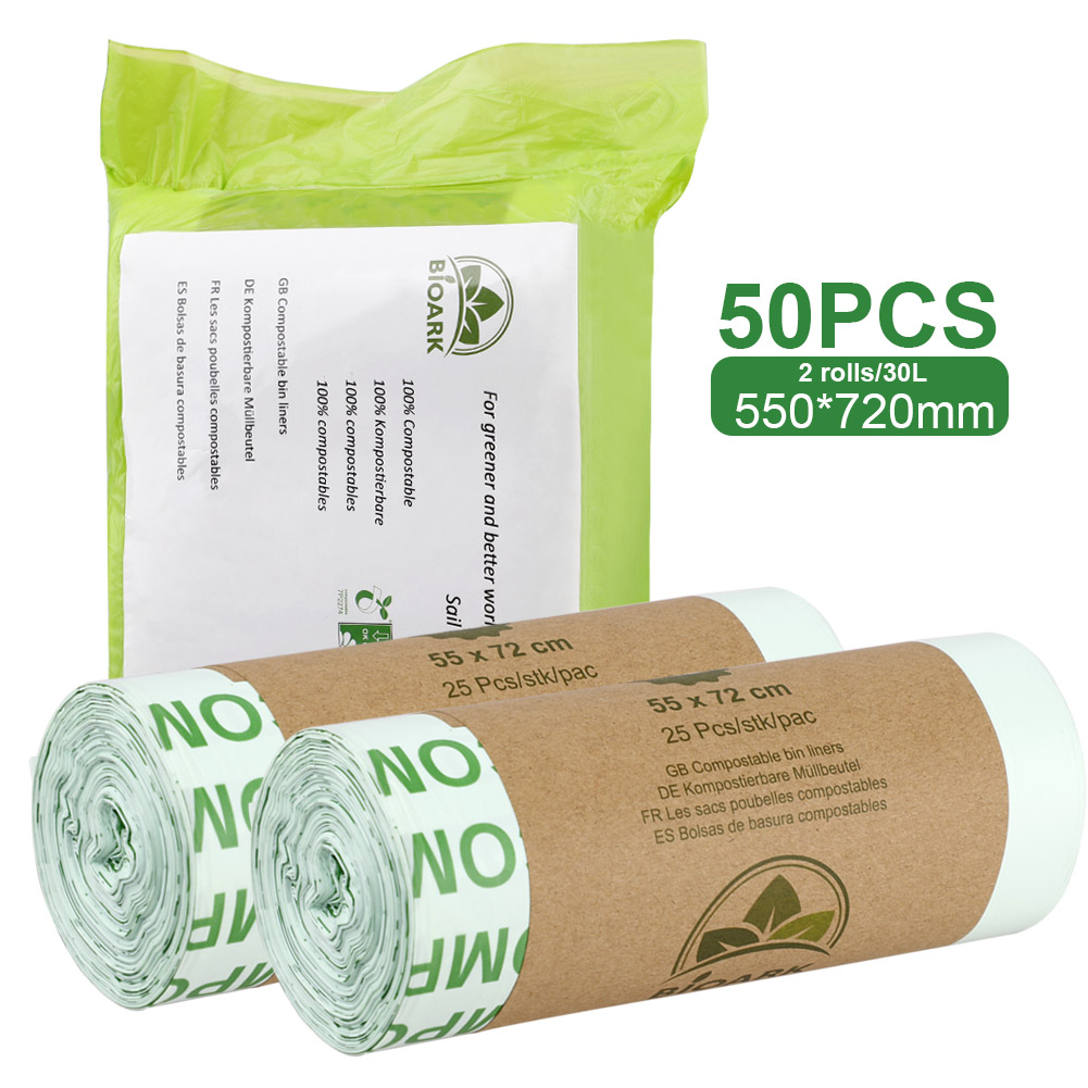 compostable paper food waste bolsas