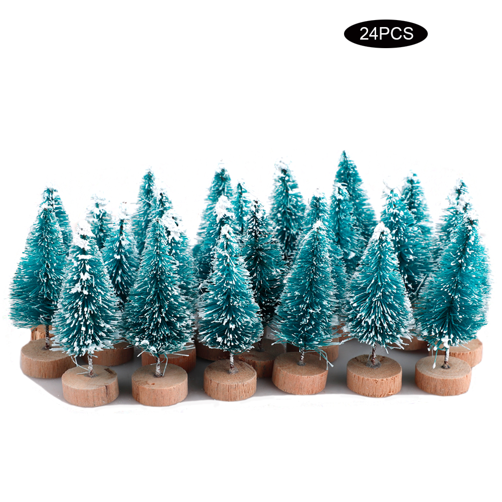 1Pcs Miniatur Schnee Frost Weihnachtsdekor Mini Sisal Ornamente T7K4