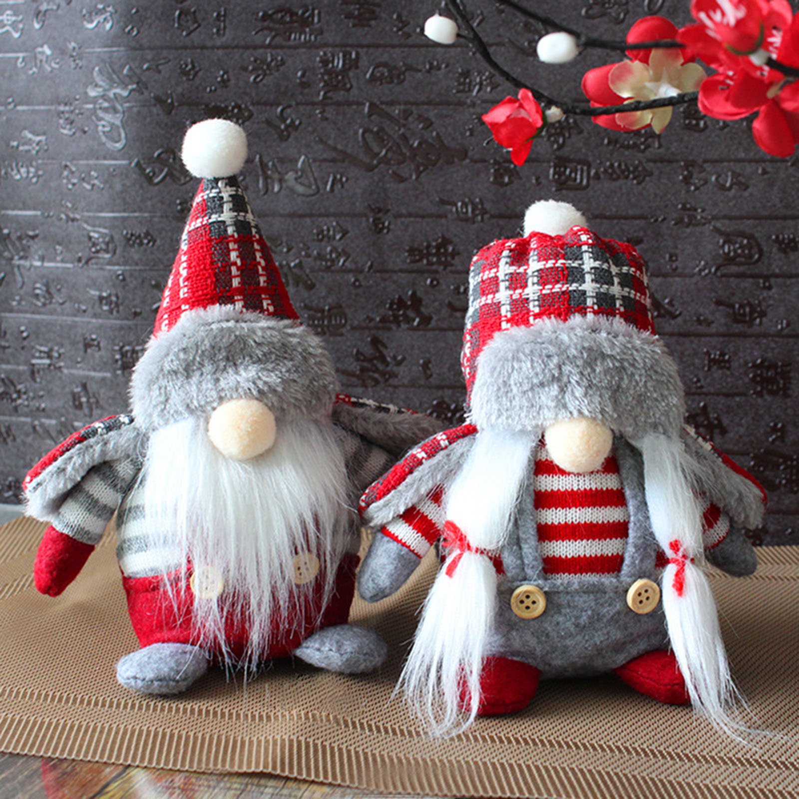 [Lightnice] Faceless Doll Christmas Decoration Elf Gnome Plush ...