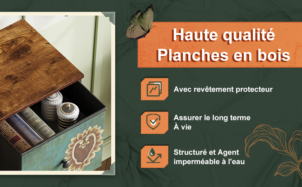 Coiffeuse 9 tiroirs moderne pour chambre
