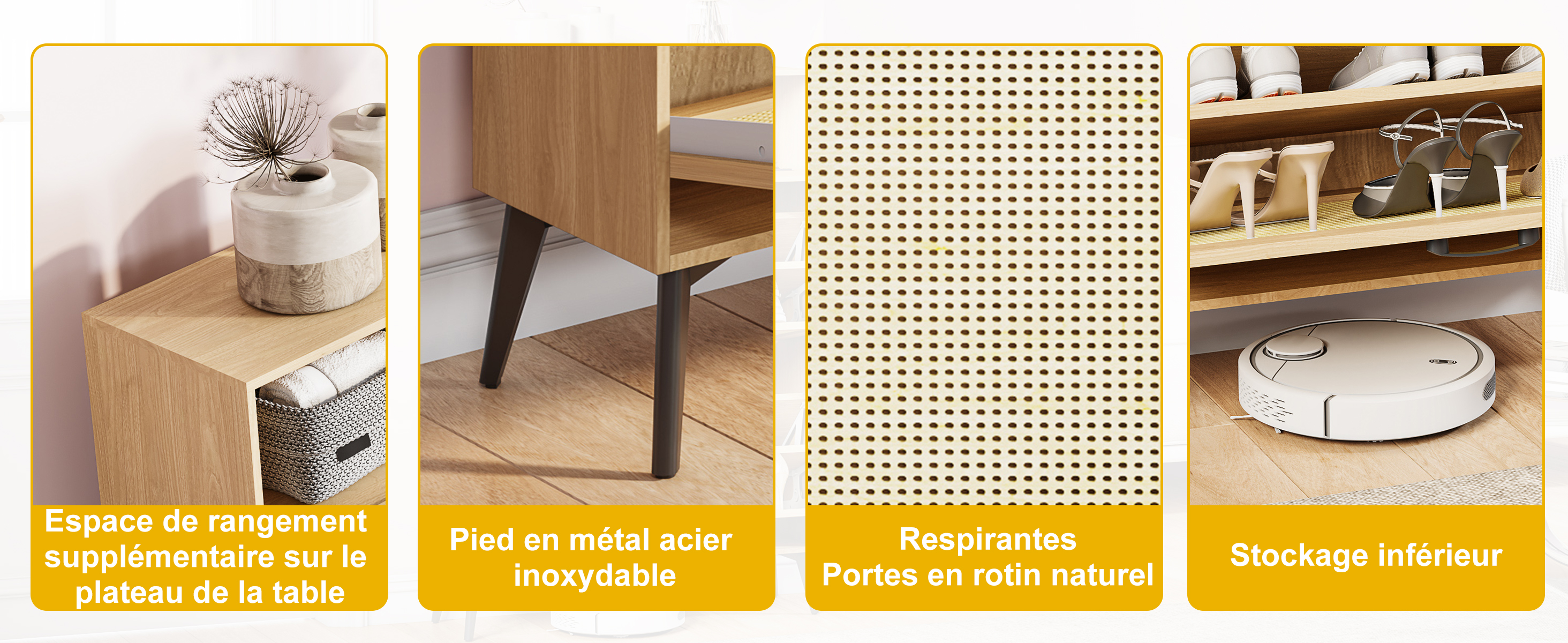 Dispositif anti-basculement meuble à chaussures